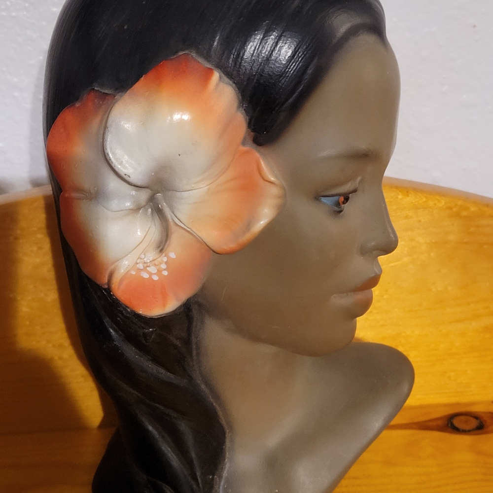 Antique Marwal Hula Lady Bust